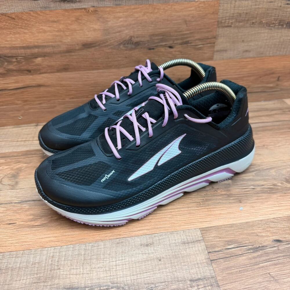 Altra Duo Women's Size 9.5 Running Shoes Black Purple AFW1838F Footshape Cushion